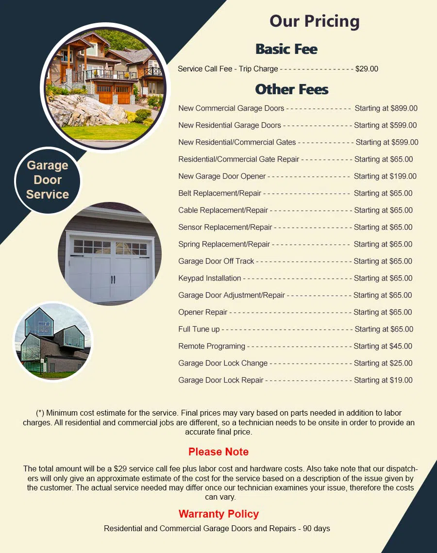 Garage Doors Store Repairs Carol City, FL 786-279-8428